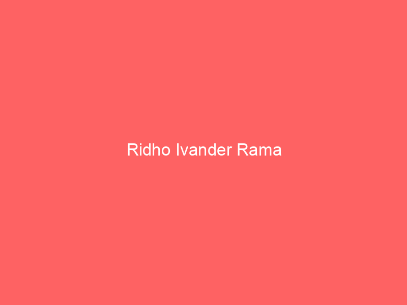 Ridho Ivander Rama