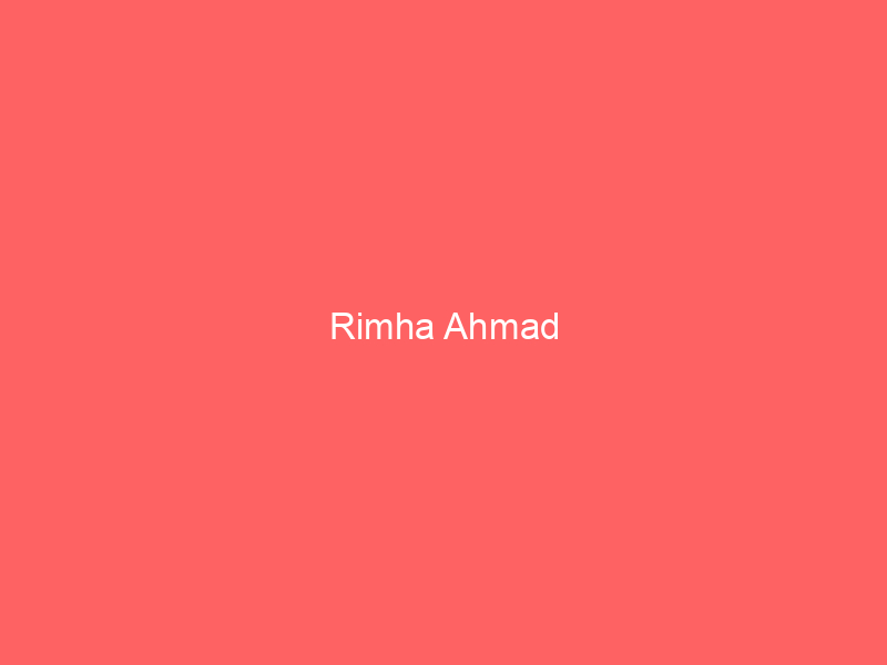 Rimha Ahmad