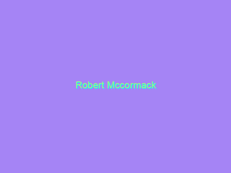 Robert Mccormack
