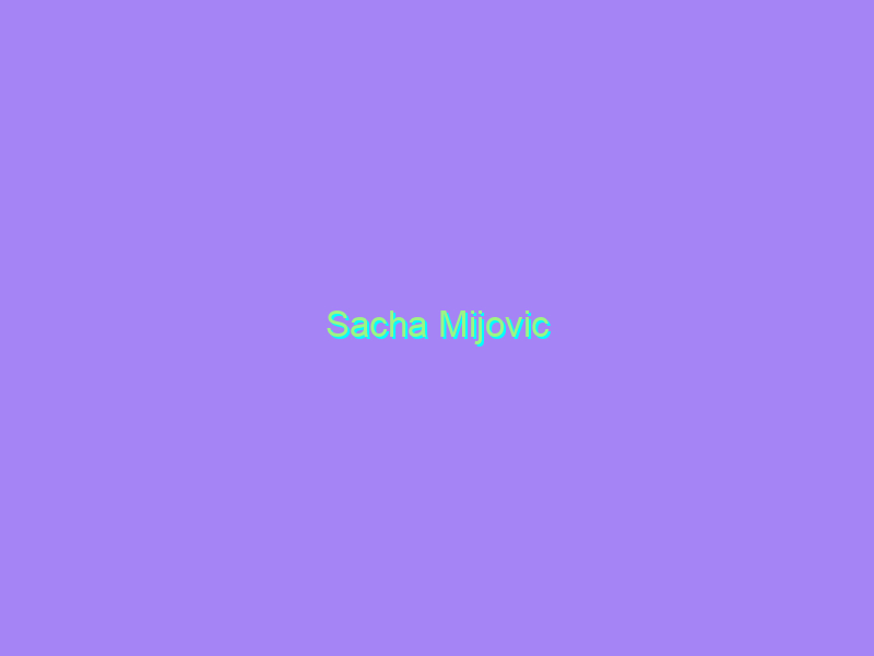 Sacha Mijovic
