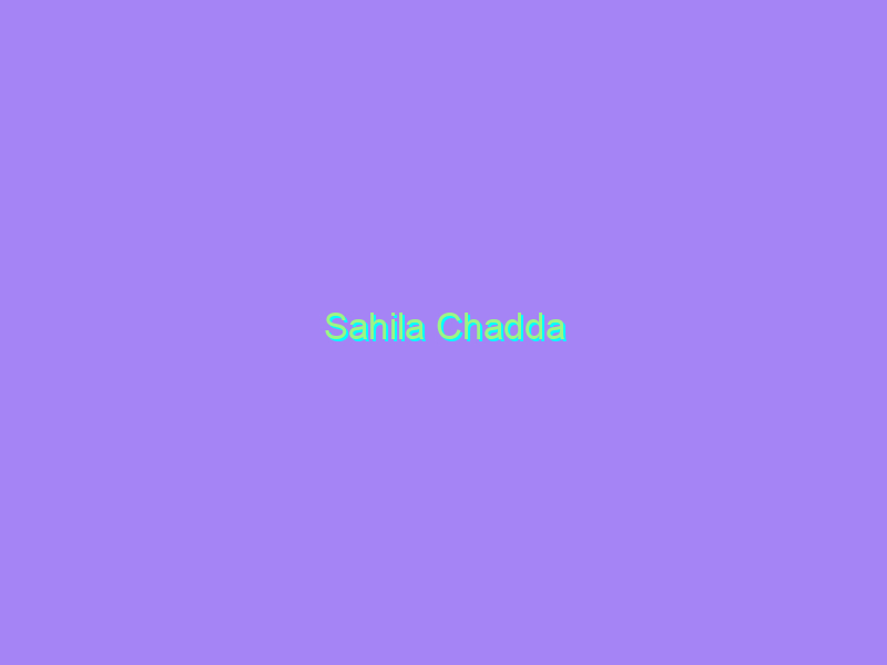 Sahila Chadda