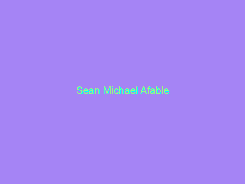 Sean Michael Afable