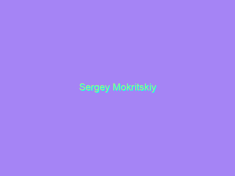 Sergey Mokritskiy