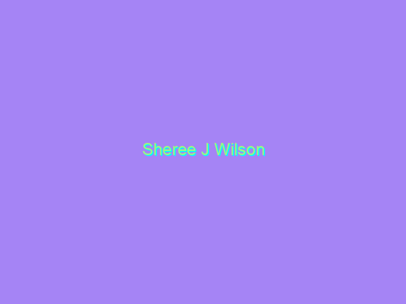Sheree J Wilson
