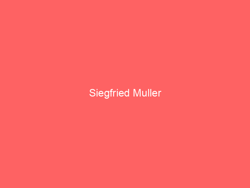 Siegfried Muller