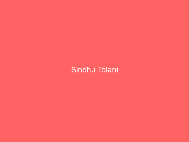Sindhu Tolani