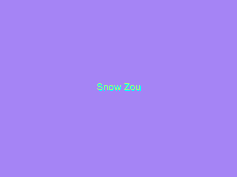 Snow Zou