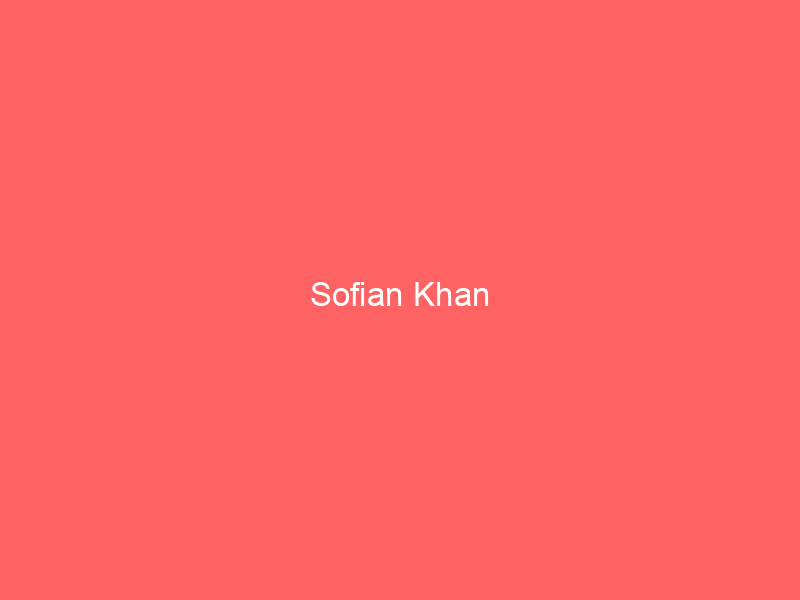 Sofian Khan