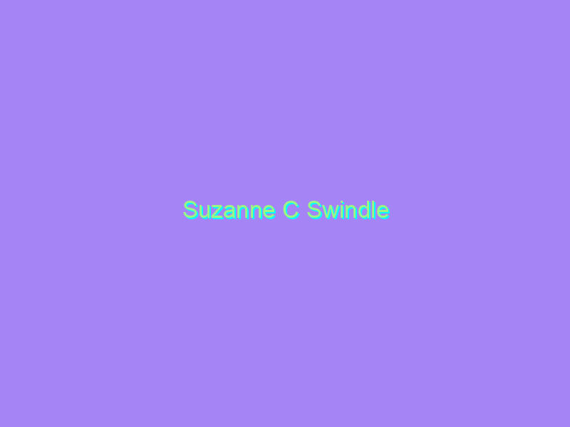 Suzanne C Swindle
