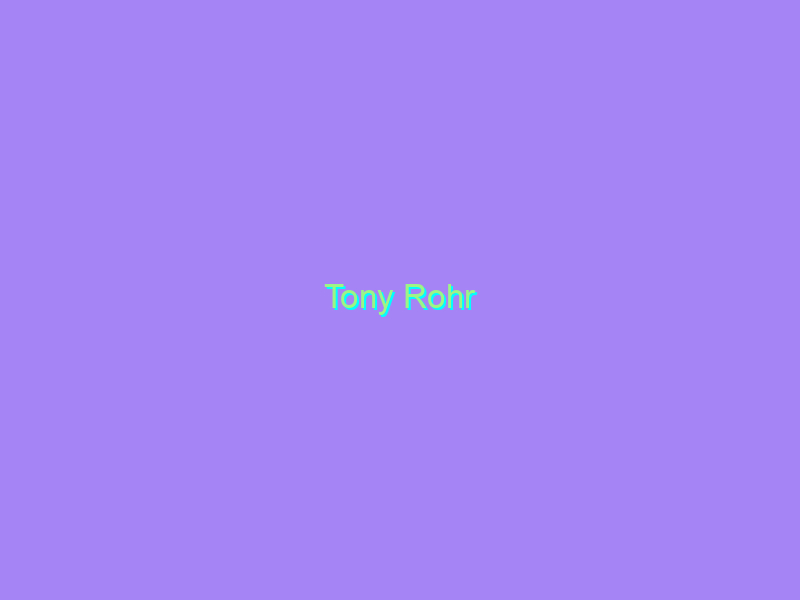 Tony Rohr
