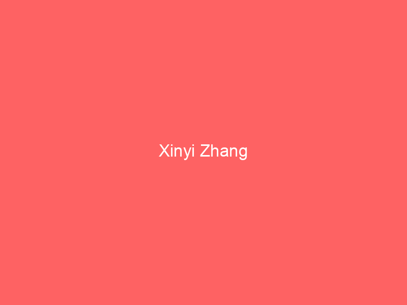 Xinyi Zhang